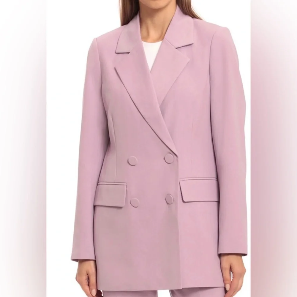 Double-Breasted Notch Lapel
Long Blazer - Picture 2 of 7